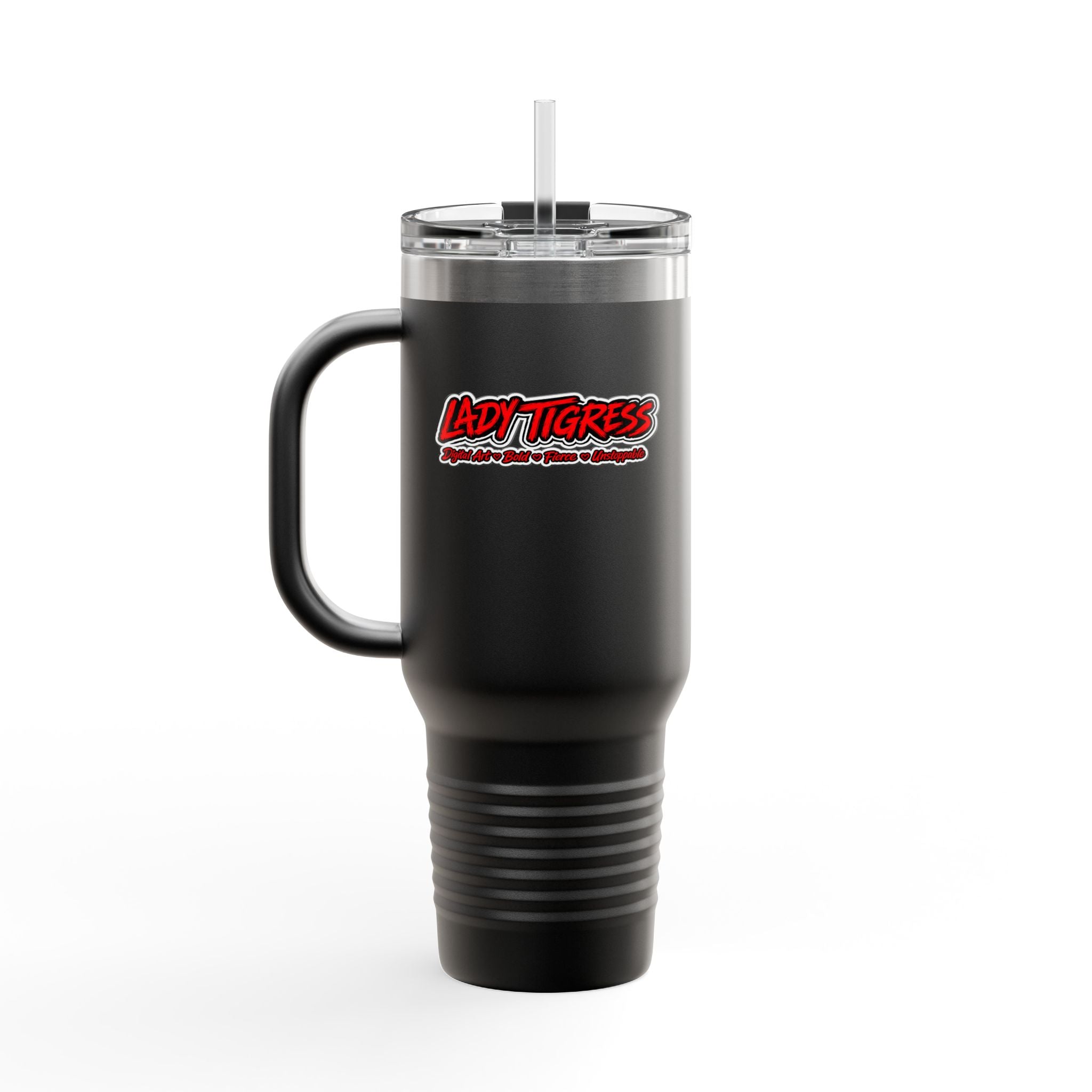 40oz Insulated Travel Mug – “I’m Beautiful” Graphic Thermal Tumbler