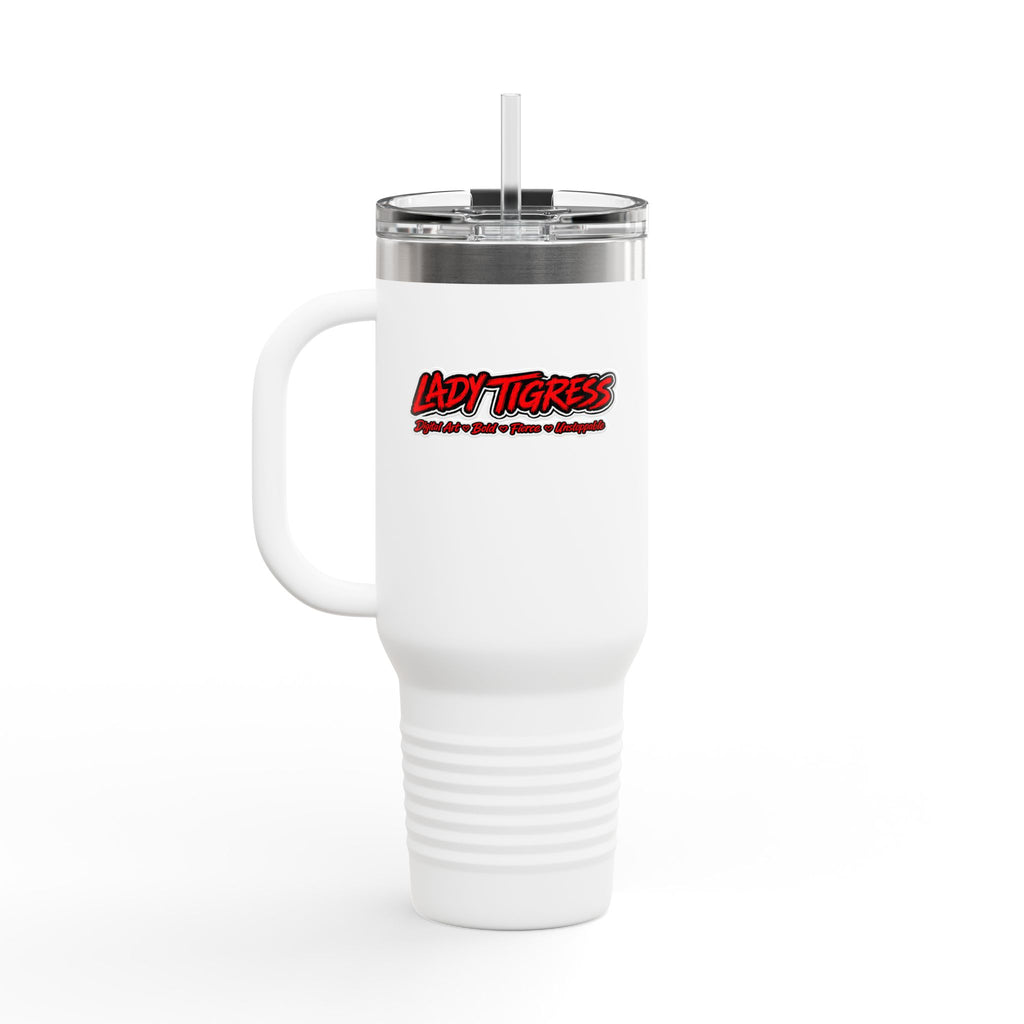 40oz Insulated Travel Mug – “I’m Beautiful” Graphic Thermal Tumbler